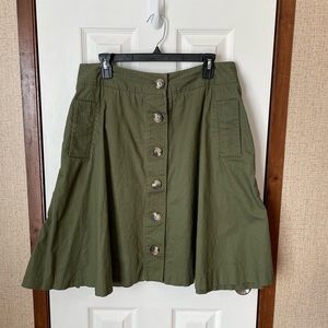 Olive Green A-Line Skirt - Isaac Mizrahi for Target